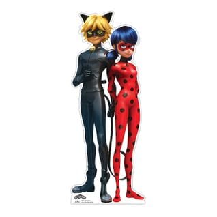 Figurine En Carton – Miraculous - Ladybug Et Chat Noir - Haut 95 Cm