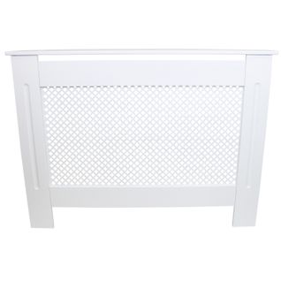 Cache Radiateur En Mdf Blanc De 111,5cm De Large