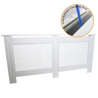 Cache Radiateur En Mdf Blanc De 172cm De Large