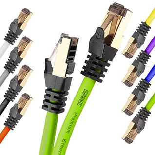 Cat8 Gn Câble Ethernet Vert 1,5 M - Bande Passante 2ghz - Transmission Des Données 40 Gigabits