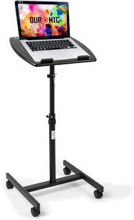 Wps27 Table De Travail Mobile Assis-debout - Podium à Roulettes - Hauteur Ajustable - Capacité 10 Kg