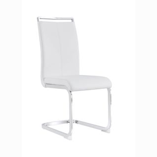 Chaise Pu Blanc 4 Lot De 42 × 54 × 100 cm