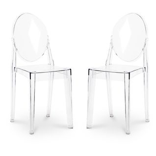 Lot De 2 Chaises De Salle à Manger Transparentes - Victoire  Transparent