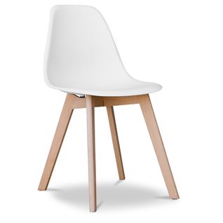 Chaise à Manger Design Scandinave Brielle  Blanc