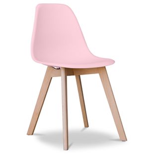 Chaise à Manger Design Scandinave Brielle  Rose Pâle