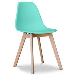 Chaise à Manger Design Scandinave Brielle  Turquoise