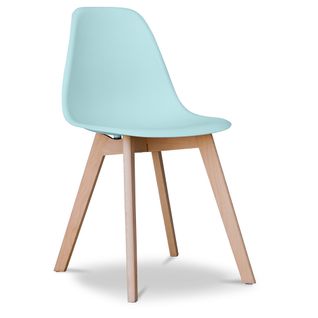 Chaise à Manger Design Scandinave Brielle  Bleu Pastel