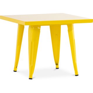 Table Pour Enfant Bistrot Metalix 60 Cm - Métal Jaune