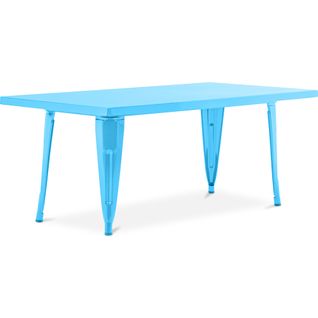 Table Pour Enfant Bistrot Metalix – 120 Cm - Métal Turquoise