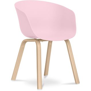 Chaise Maisie  Design Scandinave - Mat Rose Pâle