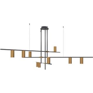 Lampe De Plafond Design Moderne,  LEDs En Métal - Rela Noir