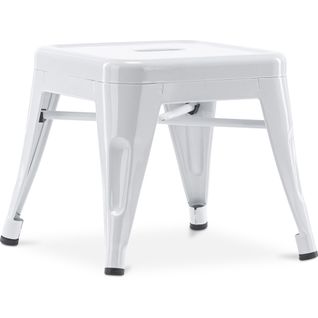 Tabouret Pour Enfant Bistrot Metalix Design Industriel En Métal - Blanc