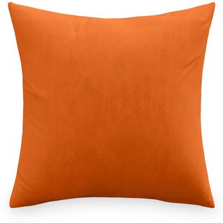 Coussin Carré En Velours (45x45 Cm) - Lenay Orange