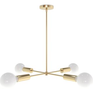 Lampe De Plafond Globe Style Moderne, Laiton - Senay Doré