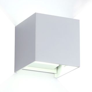 Applique Murale Extérieure LED 12w Éclairage Double Face - Aluminium  Blanc