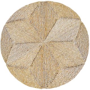 Tapis Rond En Jute - Boho Bali - 100 Cm - Ubba Naturel