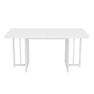 Table à Manger 158 X 76 X 75cm Blanc