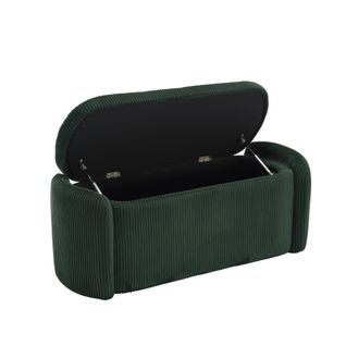 Banc Bout De Lit Avec Boîte De Rangement Velvet Vert