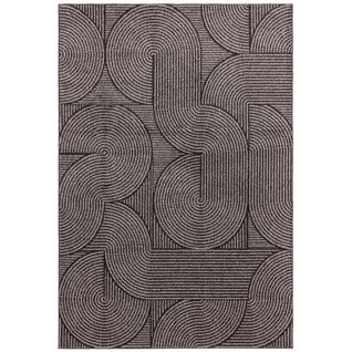 Tapis de salon design WIRE - Gris Anthracite - 160x230 Cm