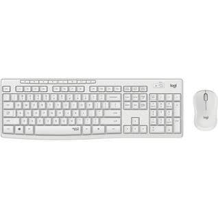 Clavier Mk295 Silent Wireless Combo Clavier Rf Sans Fil Qwerty Pannordique Blanc