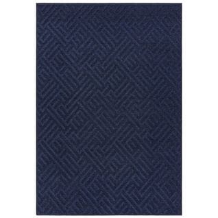 Tapis Intérieur Extérieur Eze En Polypropylène - Bleu Marine - 120x170 Cm