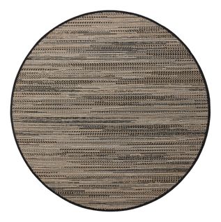 Tapis Ø 160 cm JAMBI Beige et noir