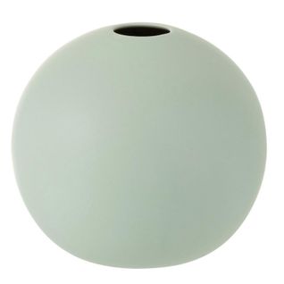 Vase Design "boule Céramique" 18cm Vert Pastel