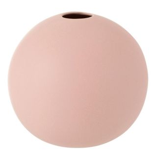 Vase Design "boule Céramique" 18cm Rose Pastel