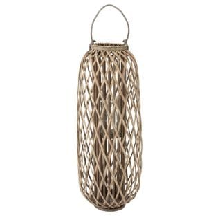 Lanterne Design En Bois "willow" 96cm Gris