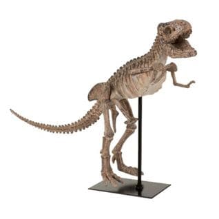 Statuette Déco Sur Pied "dino T-rex" 47cm Marron