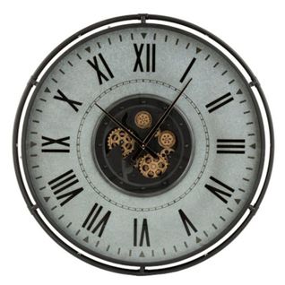 Horloge Murale Ronde "romano" 109cm Noir