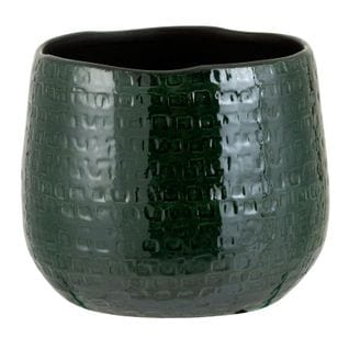 Cache-pot Design "ceramika" 18cm Vert