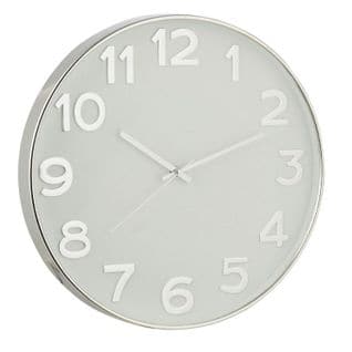 Horloge Murale Design "gahy" 40cm Argent