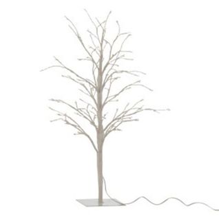 Plante Artificielle Déco Led "arbre Nu" 57cm Blanc