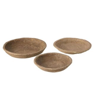 Lot De 3 Coupelles Déco "chad" 40cm Naturel