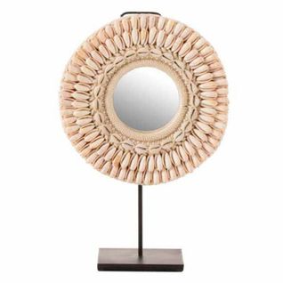 Miroir Sur Pied Design "mona" 40cm Rose