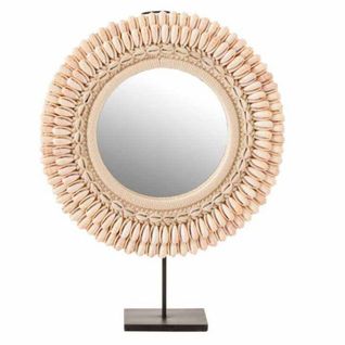 Miroir Sur Pied Design "mona" 50cm Rose