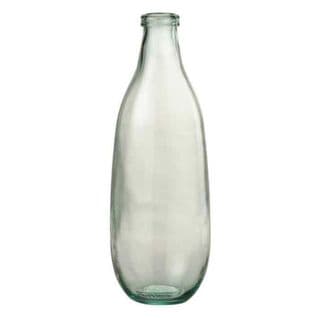 Vase Design En Verre "bouteille" 41cm Transparent