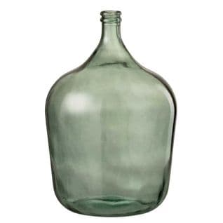 Vase Design En Verre "carafe" 56cm Vert