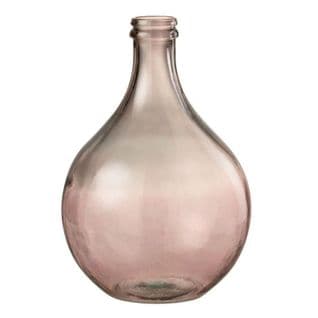 Vase En Verre Design "lisbonne" 43cm Saumon