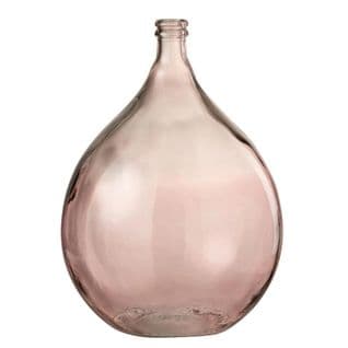 Vase En Verre Design "lisbonne" 56cm Saumon