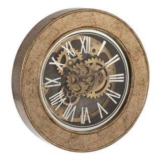Horloge Murale "mécanisme Antique" 50cm Naturel
