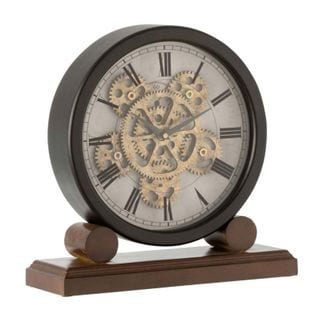 Horloge Sur Pied Design "orno" 35cm Naturel