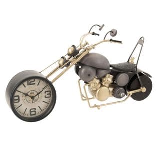 Horloge à Poser Design "moto" 44cm Gris