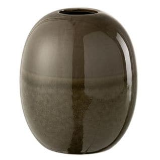 Vase Design En Céramique "marie" 20cm Vert