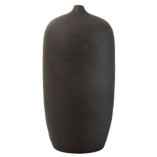 Vase Design En Ciment "viktor" 58cm Noir