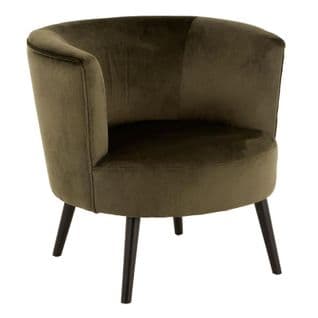 Fauteuil Lounge Design "cuve" 79cm Vert