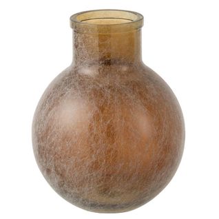 Vase Design En Verre "comal" 31cm Marron