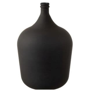 Vase Design En Verre "gentle" 55cm Noir Mat