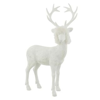 Statuette Déco "renne" 52cm Blanc